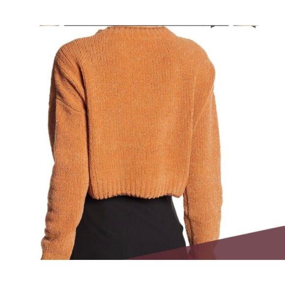 Anthropologie English Factory Woman Cropped Knit Metallic Sweater , Siz… - Picture 2 of 11